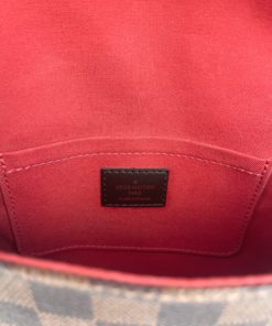 Louis Vuitton Damier Ebene Red Inside View
