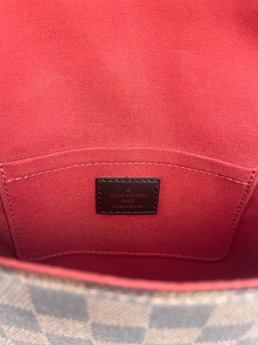 Louis Vuitton Damier Ebene Red Inside View