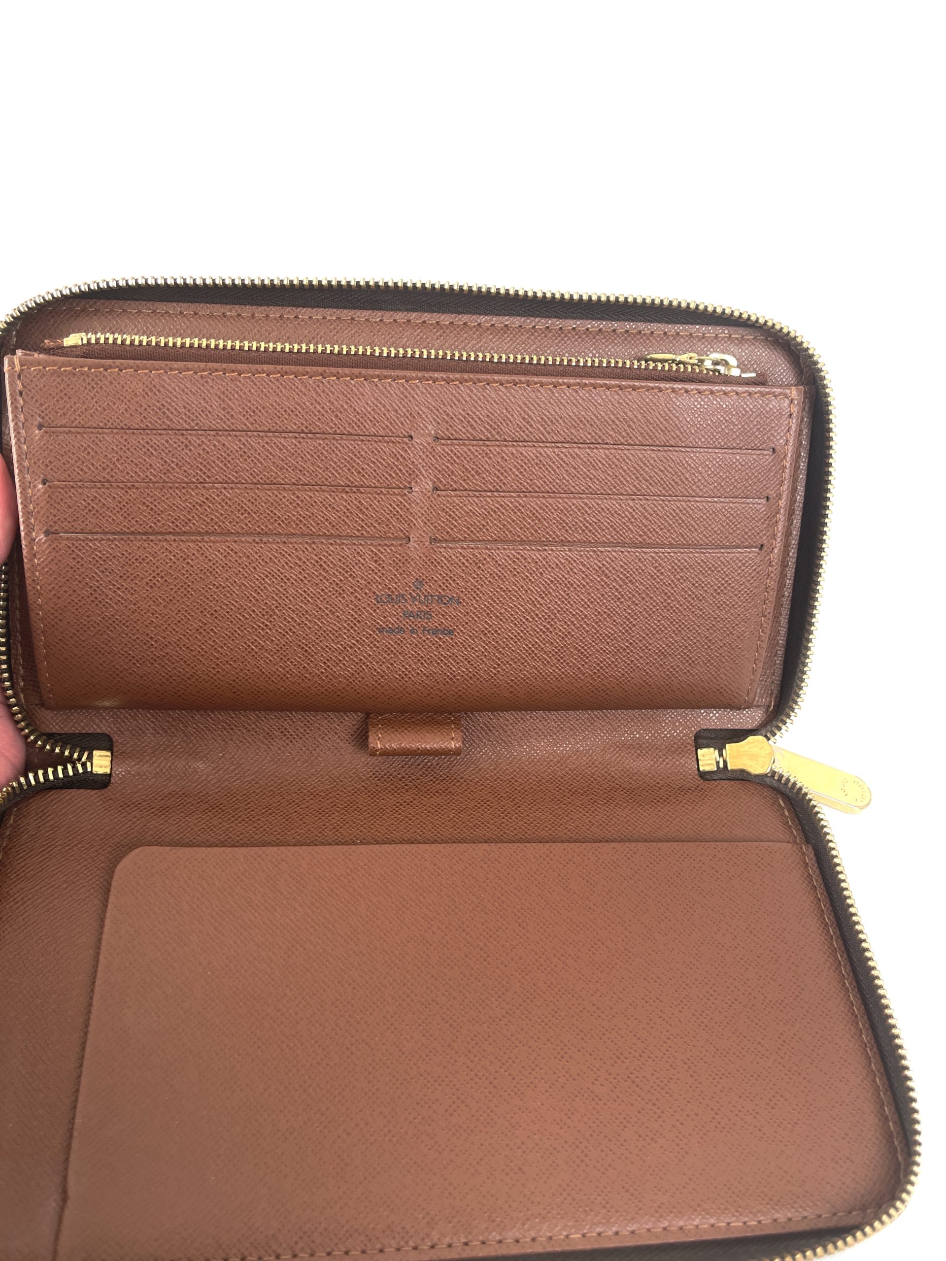 【Meito】Louis Vuitton Zippy Organizer Bellhop Long Wallet Round Zipper Used
