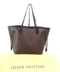 Louis Vuitton Damier Ebene Neverfull MM Tote front