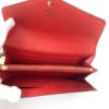 Louis Vuitton Monogram Sarah Wallet with Coquelicot Red 9