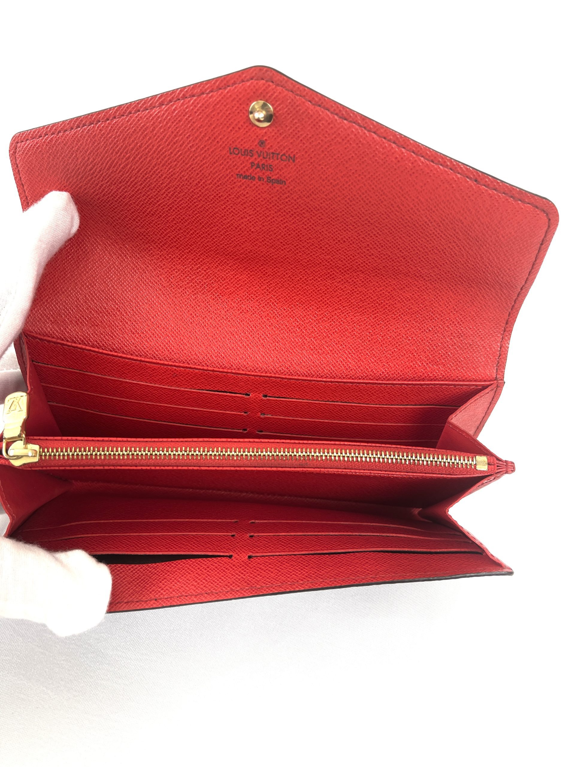 Louis Vuitton Sarah Wallet Monogram (16 Card Slot) Vivienne Holiday Rouge  Red in Coated Canvas with Gold-tone - US