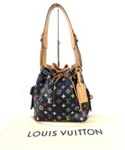 Louis Vuitton Black Multi Color Petit Noe