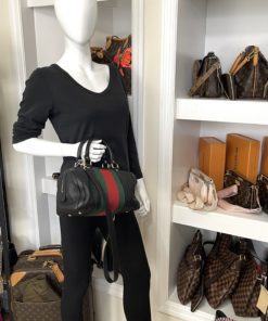 Gucci Black Mini Duchessa Leather Boston Bag Pony-style calfskin ref.221131  - Joli Closet