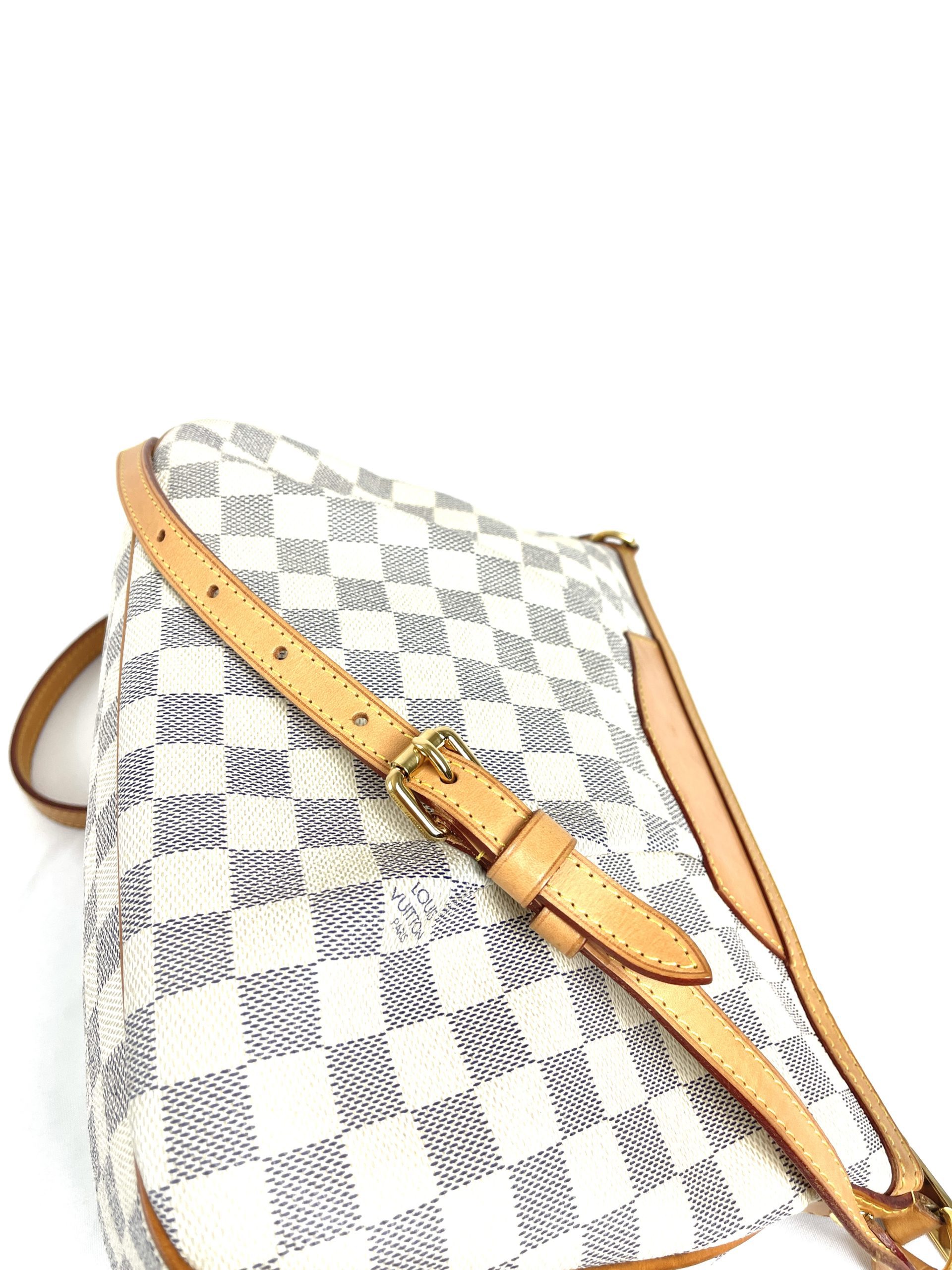 Louis Vuitton Damier Azur Siracusa MM Shoulder Bag (SHF-21272
