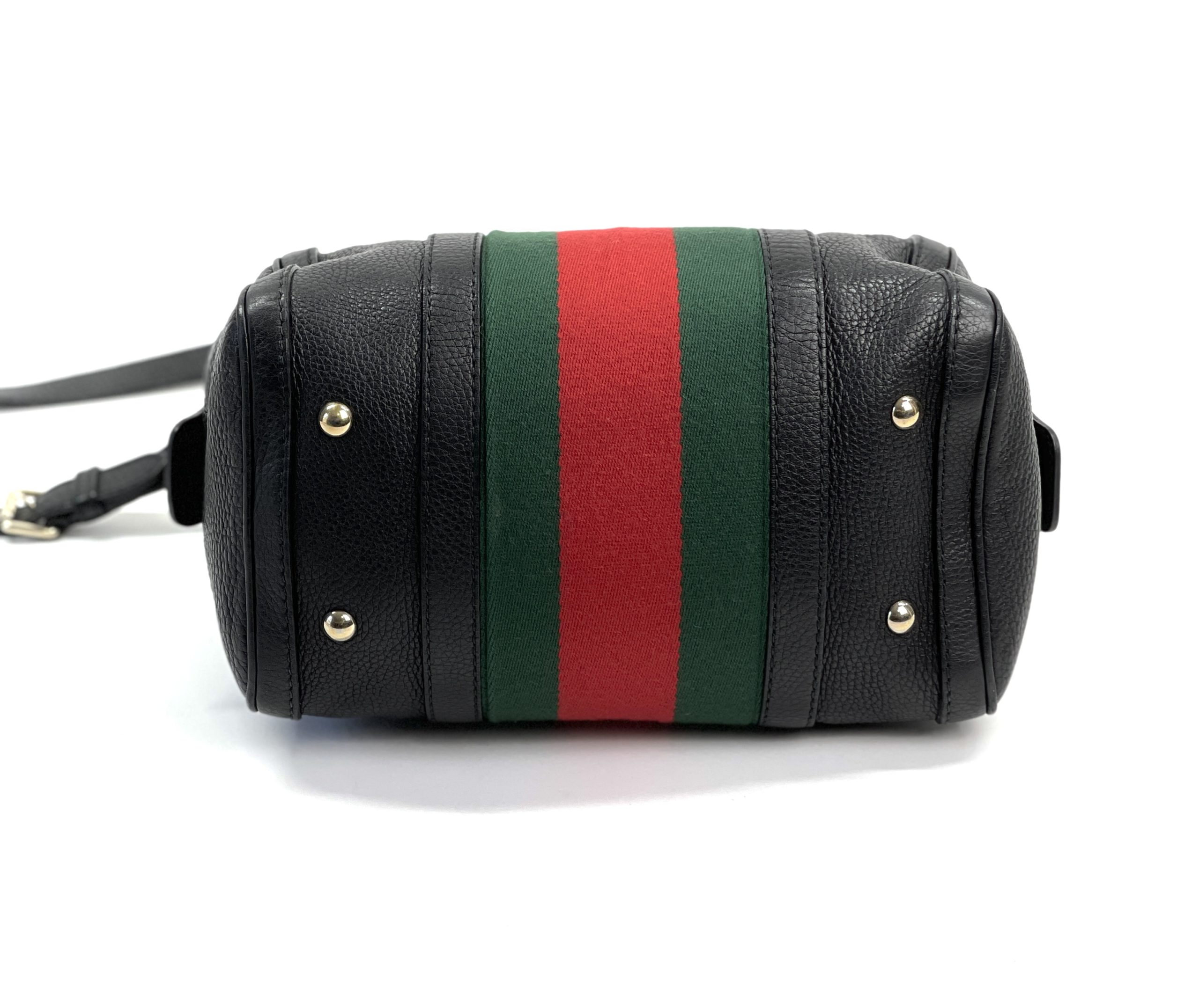 Boston leather bowling bag Gucci Black in Leather - 30421914