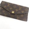 Louis Vuitton Monogram Sarah Wallet with Coquelicot Red 12
