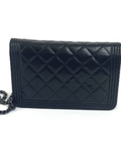 Chanel Black Lambskin Bag Rear View