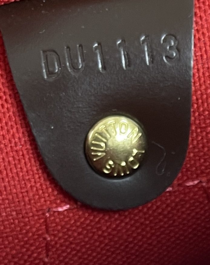 Date Code & Stamp] Louis Vuitton Speedy 30 Bandouliere Damier Azur