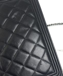 Chanel Black Lambskin Bag Flap