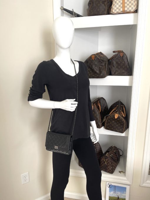 Chanel Black Lambskin Bag Mannequin