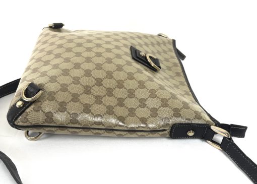 Gucci GG Tan Crystal Coated Canvas Messenger Bag 13