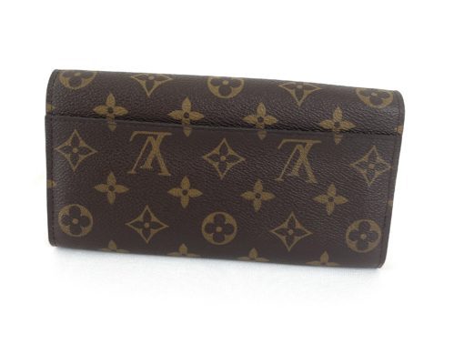 Louis Vuitton Monogram Sarah Wallet with Coquelicot Red 5