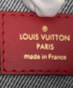 Louis Vuitton 2019 Denim Rouge NF MM Pouch tag