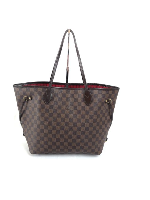 Louis Vuitton Damier Ebene Neverfull MM Tote front