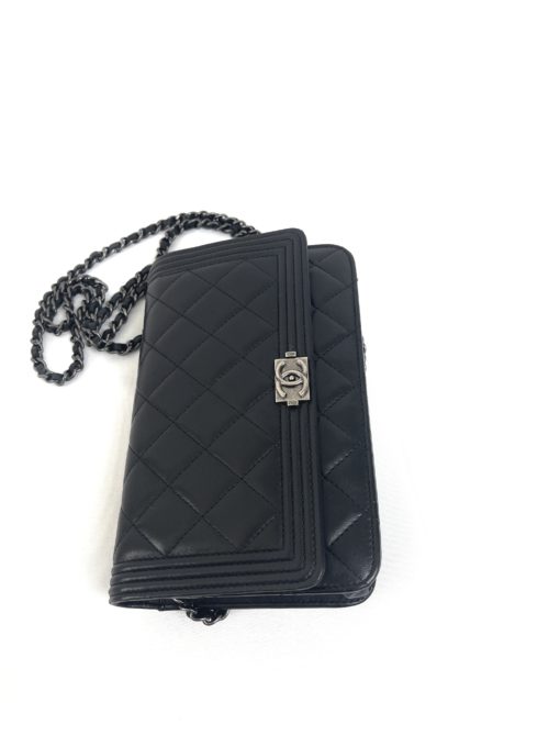 Chanel Black Lambskin Bag Top View