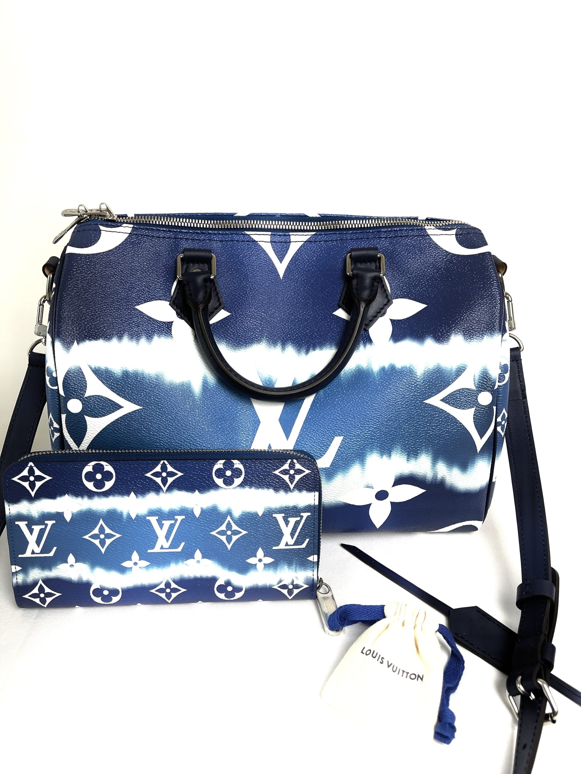 Louis Vuitton Blue/White Monogram Canvas And Leather Escale