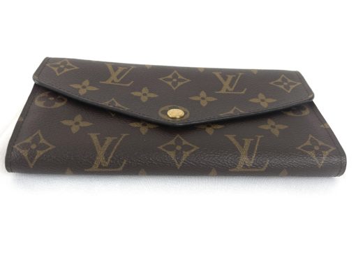 Louis Vuitton Monogram Sarah Wallet with Coquelicot Red 13