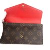 Louis Vuitton Monogram Sarah Wallet with Coquelicot Red 11