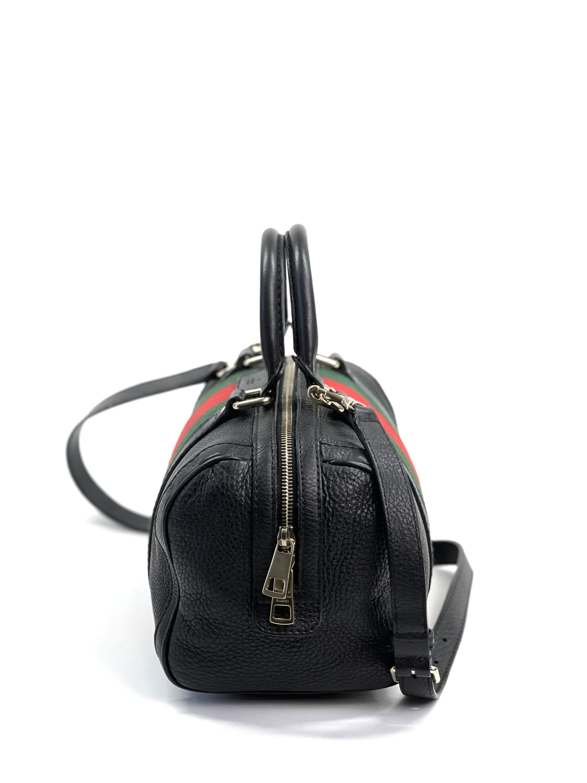 Boston leather handbag Gucci Grey in Leather - 35053686