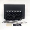 Chanel WOC Reissue Black Patent with Silver 6