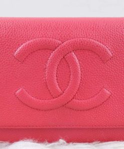 Chanel WOC Rose Pink Caviar Series 18
