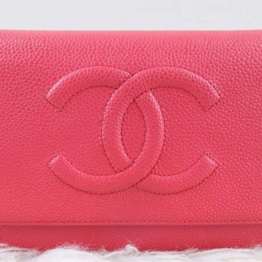 Chanel WOC Rose Pink Caviar Series 18