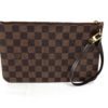 Louis Vuitton Damier Ebene Neverfull Pouch with Cerise 3