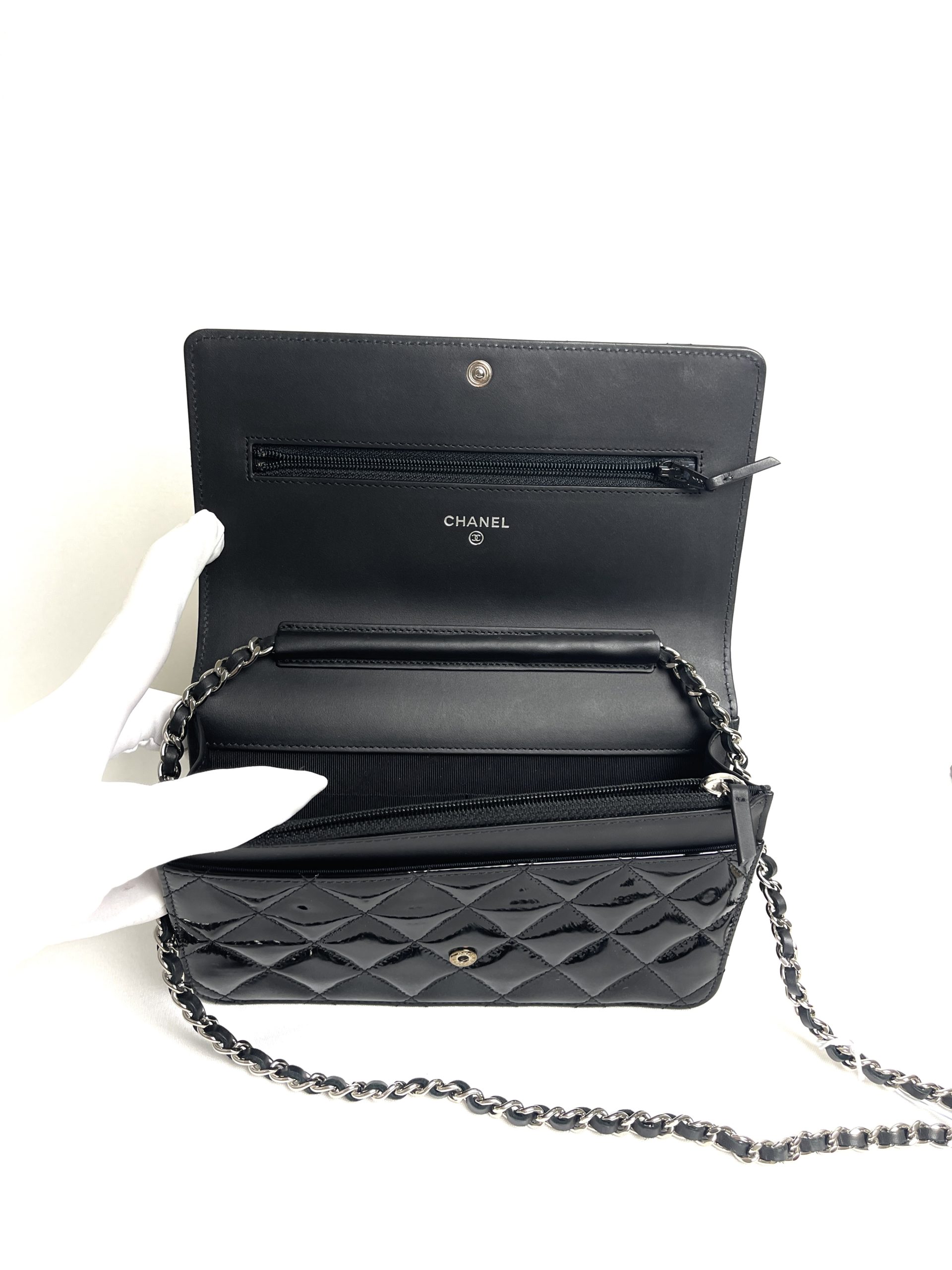 Chanel WOC Reissue Black Patent with Silver - A World Of Goods For You, LLC