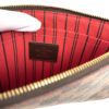 Louis Vuitton Damier Ebene Neverfull Pouch with Cerise 5