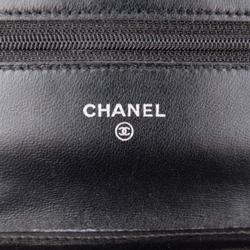 Chanel WOC Black Camilia Series 18 Silver Hardware 19