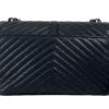 YSL College Large Black Quilted Shoulder Bag with Black Hardware 3