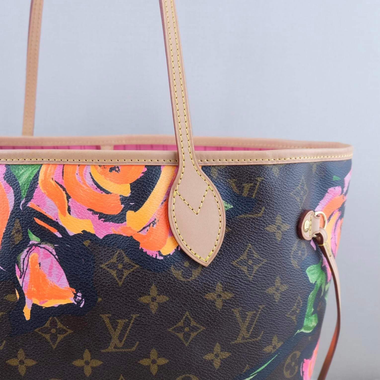 LOUIS VUITTON MONOGRAMA ROSAS 'Neverfull' Shopping Bag M…