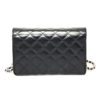 CHANEL Black Quilted Leather Cambon Ligne WOC Clutch Bag 6