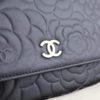 Chanel WOC Black Camilia Series 18 Silver Hardware 16