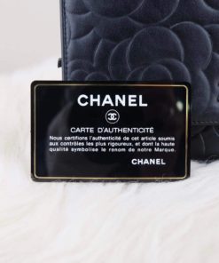 Chanel WOC Black Camilia Series 18 Silver Hardware