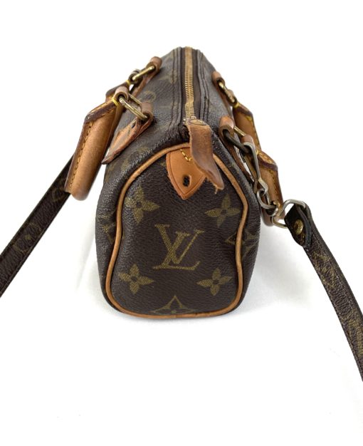 Louis Vuitton Monogram Mini Sac HL Speedy with LV Crossbody Strap 15