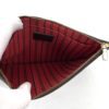 Louis Vuitton Damier Ebene Neverfull Pouch with Cerise 15