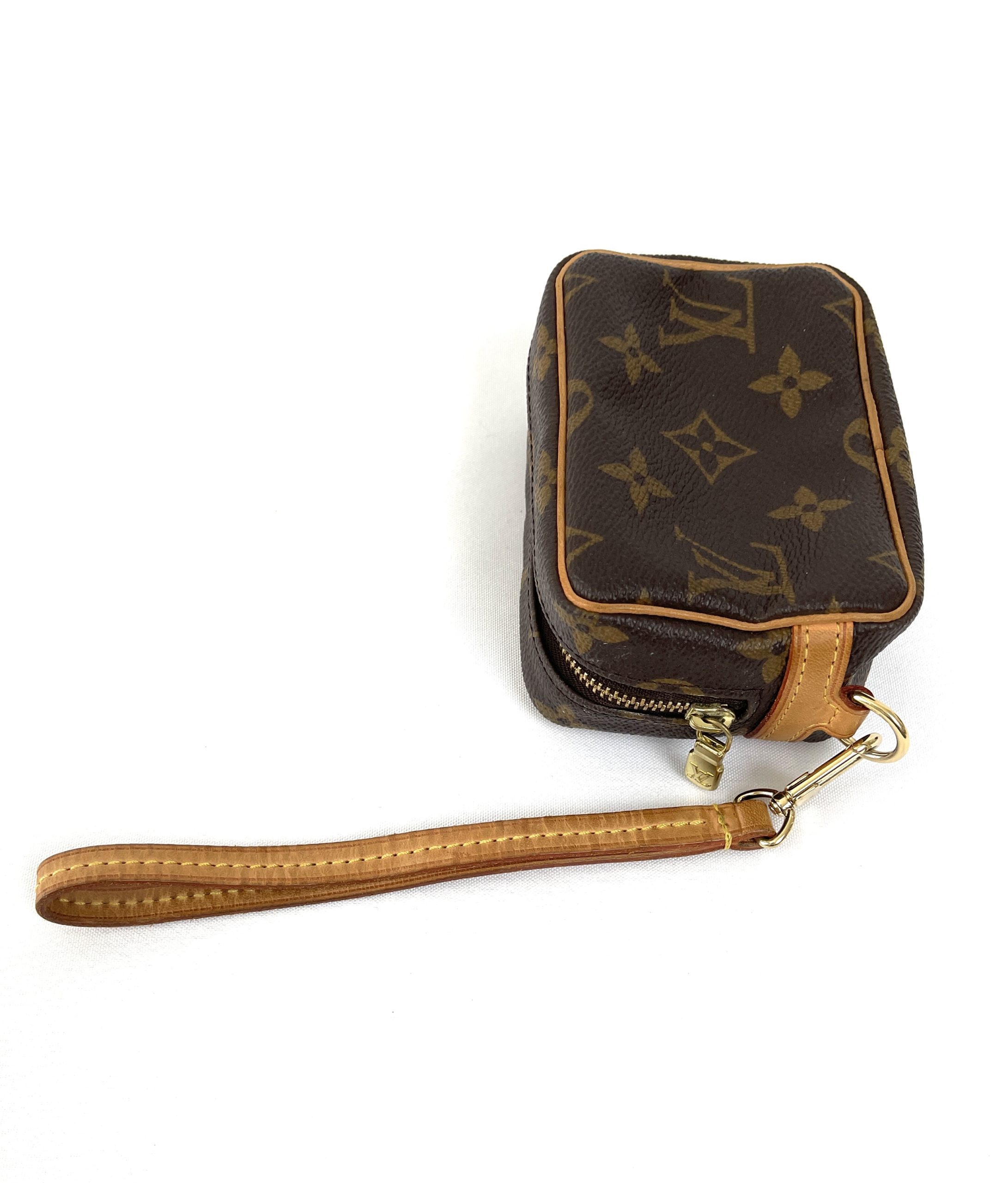 Louis Vuitton Trousse Wapity Mini Pouch Wristlet Bag Monogram