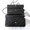 CHANEL Black Quilted Leather Cambon Ligne WOC Clutch Bag 14