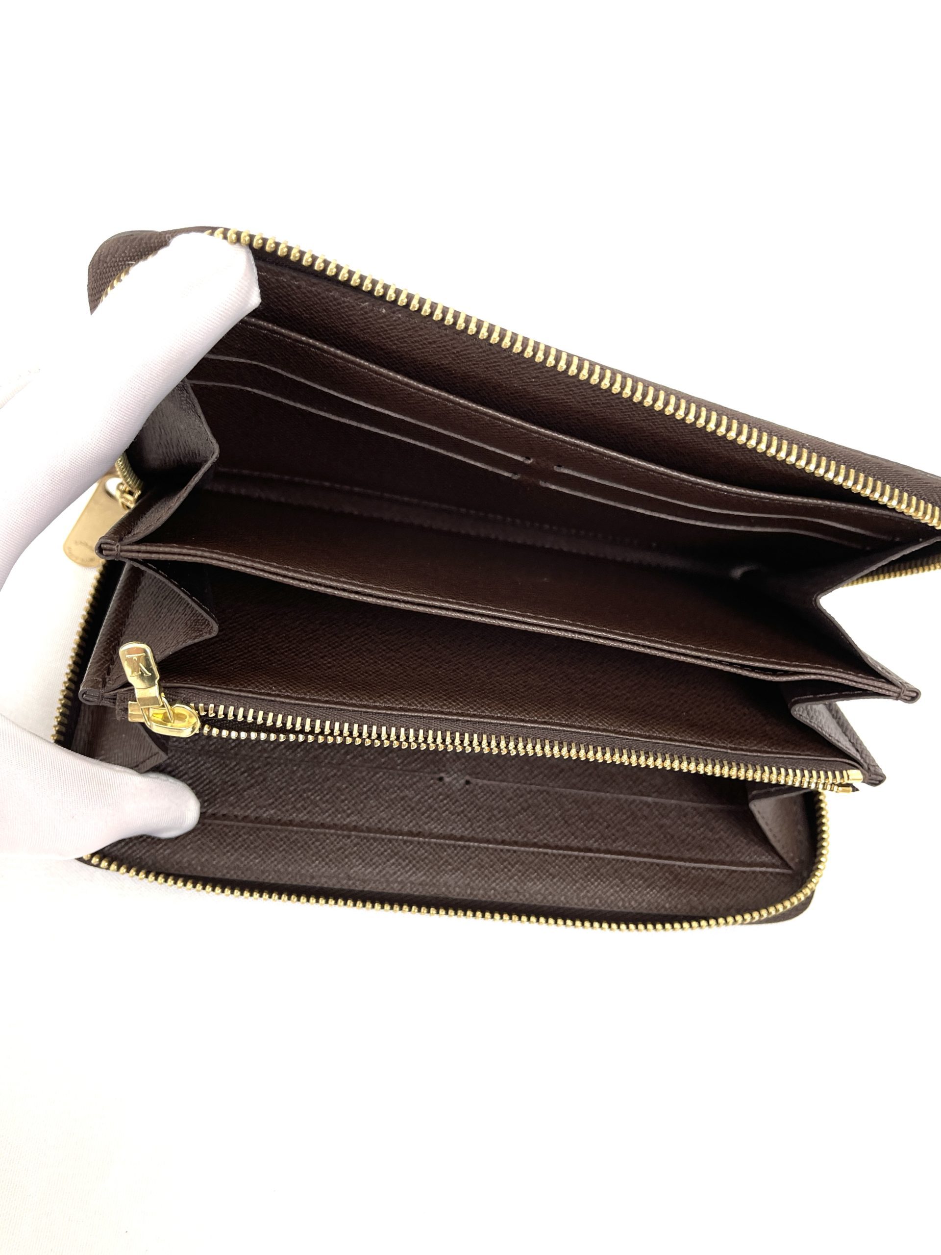 Louis Vuitton Damier Ebène Zip Around Wallet