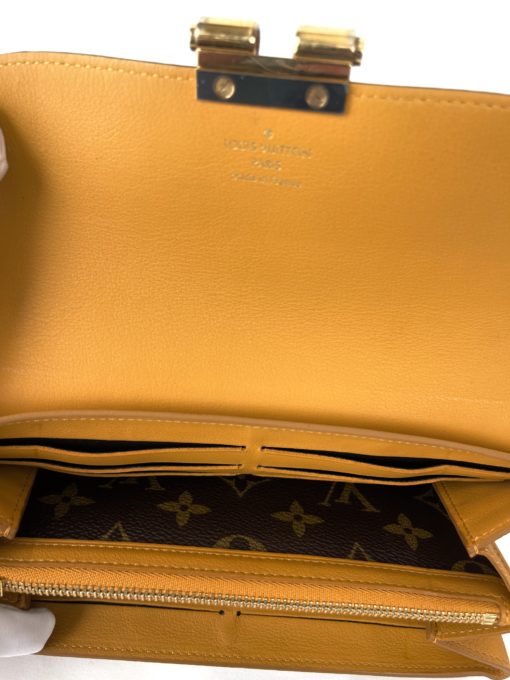 Louis Vuitton Elysee Monogram Clutch Wallet with Saffron 11