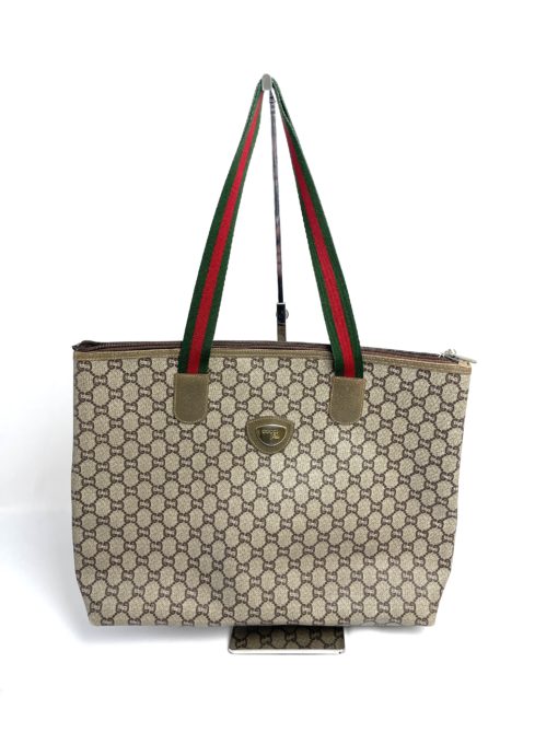 Gucci GG Coated Canvas Vintage Tote with Pouch