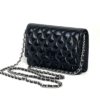Chanel WOC Reissue Black Patent with Silver 8