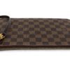 Louis Vuitton Damier Ebene Neverfull Pouch with Cerise 11