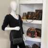 Chanel WOC Reissue Black Patent with Silver 18