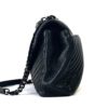 YSL College Large Black Quilted Shoulder Bag with Black Hardware 10