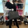 Louis Vuitton Monogram Empreinte Black Leather Onthego MM 5