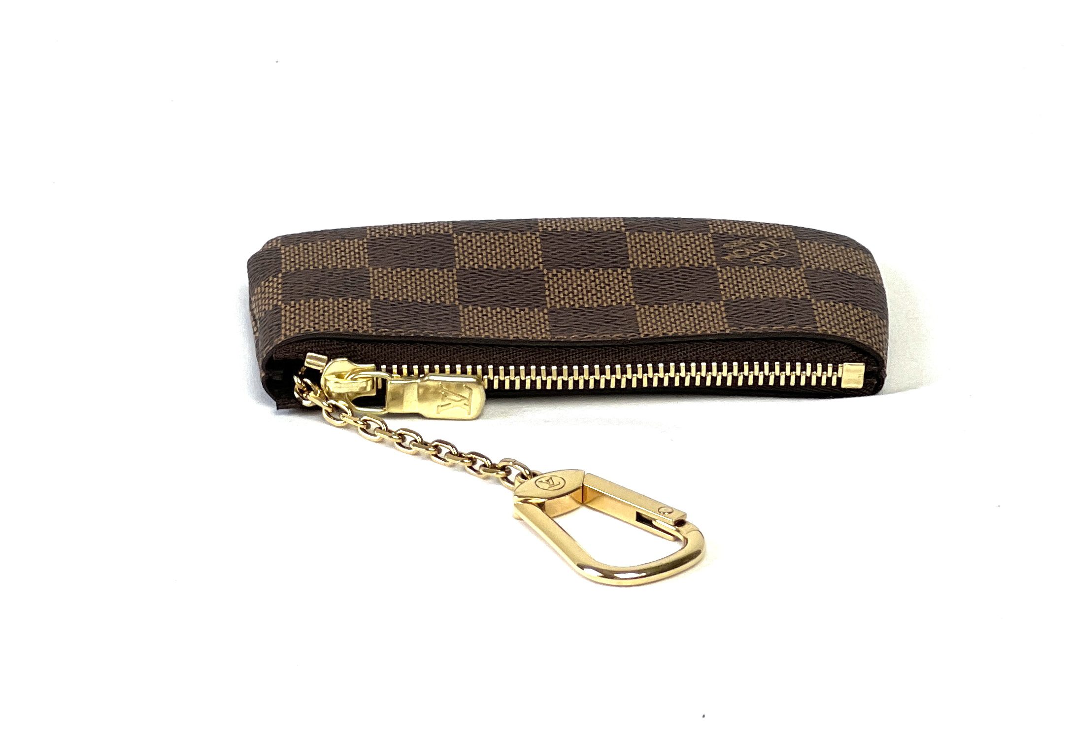 Louis Vuitton, Bags, Louis Vuitton Key Pouch Brown Damier Ebene Card  Holder Keychain