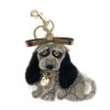 Gucci Beige/Ebony GG Coated Canvas Supreme Sam Guccioli Beagle Keychain Charm 11